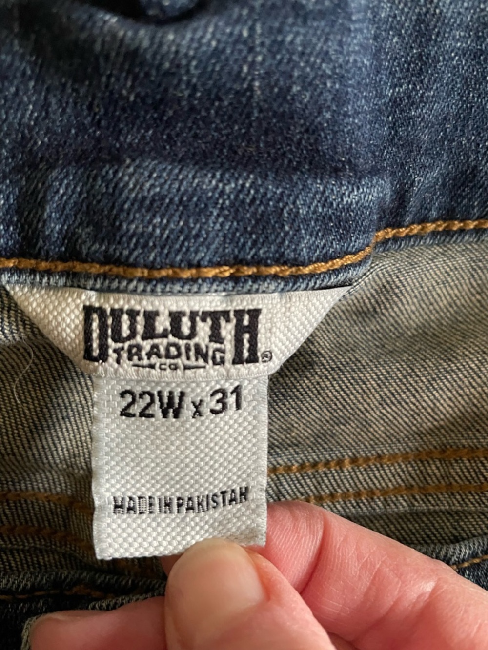 Duluth Trading Co Women's Dark Blue Jeans - like new